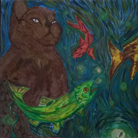 Кот в своих снах