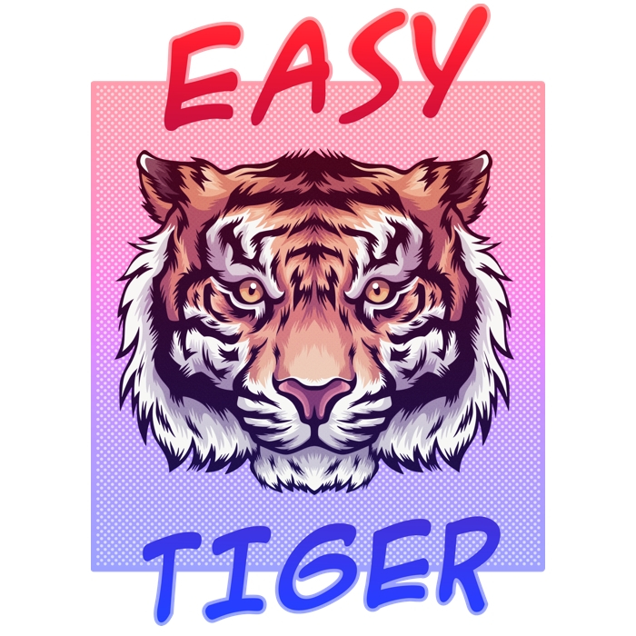Принт "Easy tiger"
