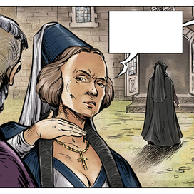 Рабочие фрагменты комикса "Спасти принцев из Тауэра".