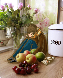 вишневый чай.