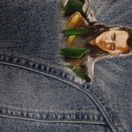 "Локи"  Роспись джинсовой куртки