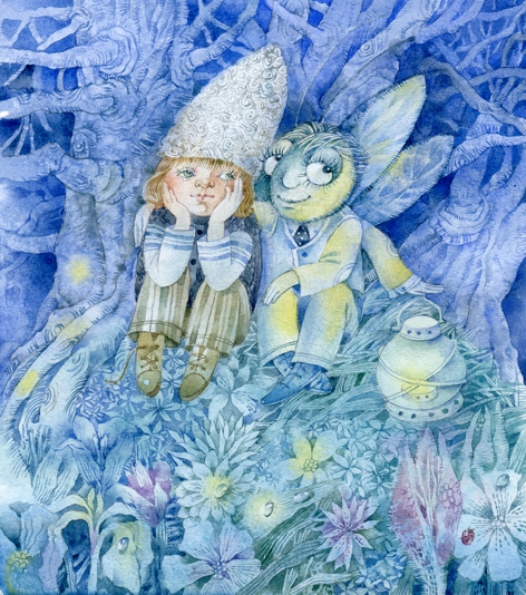 Иллюстрация к книге Л. Стружецкой "Ночь Жука Светлячка" 13