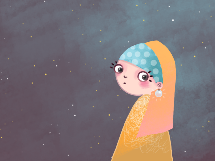 Девушка с жемчужной сережкой :)