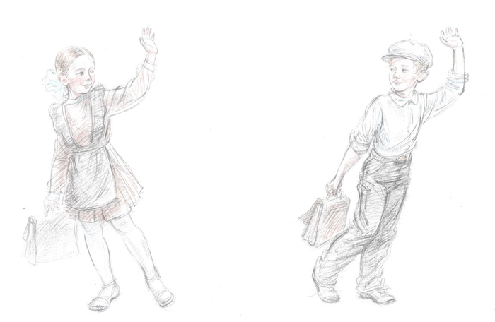 Евгений Шварц "Первоклассница", иллюстрация