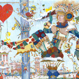 Червовая Дама . (Сердешный брумбол).Фрагмент. Зимняя история.