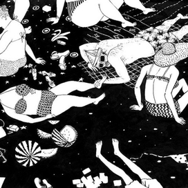 Пляж. Фрагмент