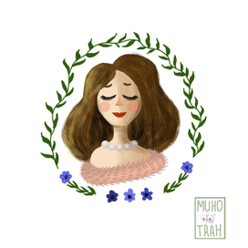 Портрет в цветах