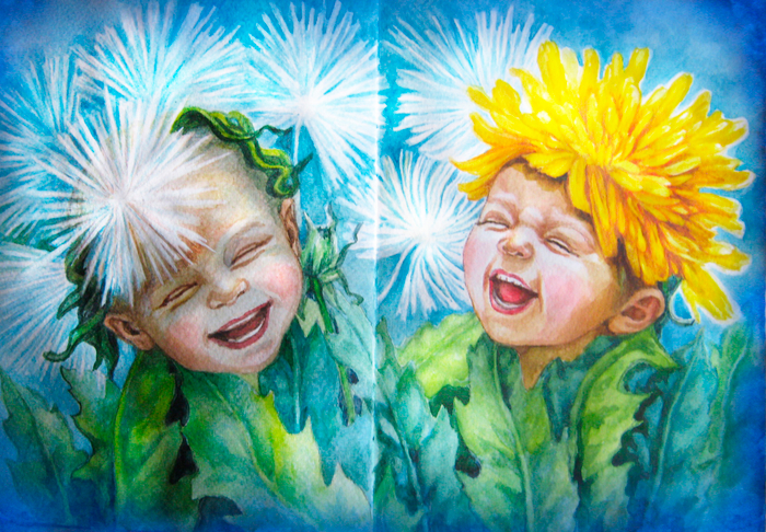 Веселые одуванчики