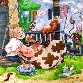 Буренка по прозвищу Мурка