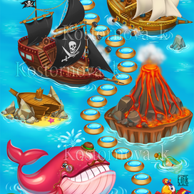 карта для игры три в ряд 