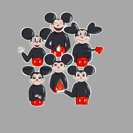 Стикеры Микки