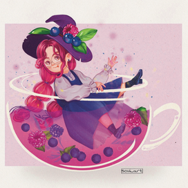 Иллюстрации для чайной упаковки «Magic Tea»