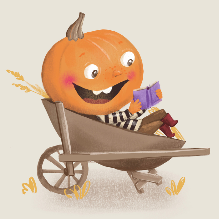 Мальчик читает книжку