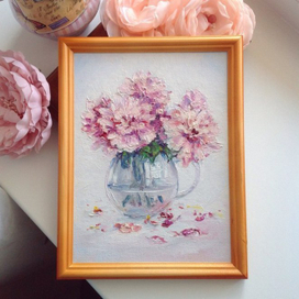 Нежные пионы