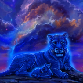 Львица и антилопа