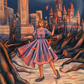 Танцующая в отражениях