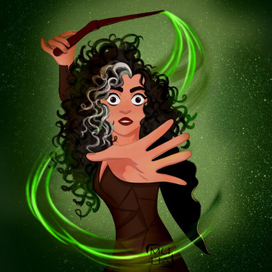 Гарри Поттер фан арт. Беллатриса Лестрейндж