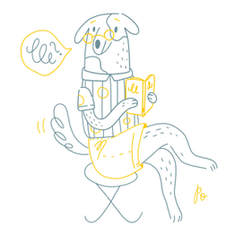 Начитанный пес