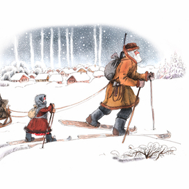 По дороге в лес.