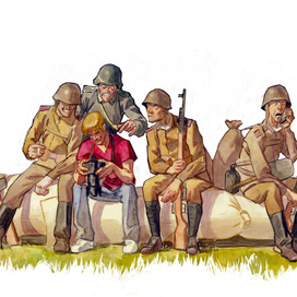 Карикатура на знакомых реконструкторов.