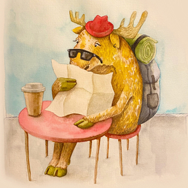 Лось путешественник