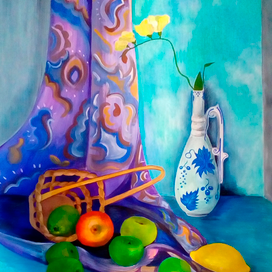 Натюрморт с яблоками А2