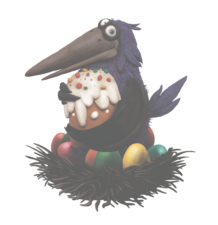 Вороне как-то Бог послал кусочек кулича ....... 