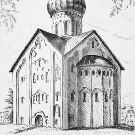 Храм Спаса Преображения на Ильине улице в Великом Новгороде