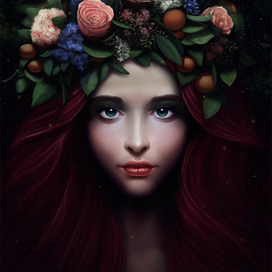 Корона из цветов