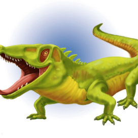 Динозавры. Скетч-иллюстрация 1