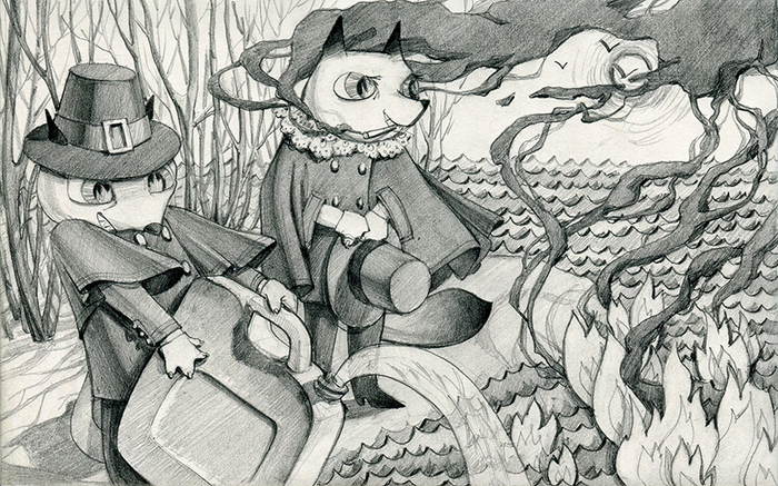 А лисички взяли спички...