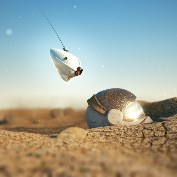 Seeker drone on Mars