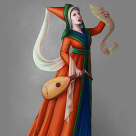 средневековая учительница музыки