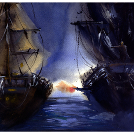 Картины акварель