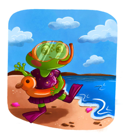 Скетчи лягушка