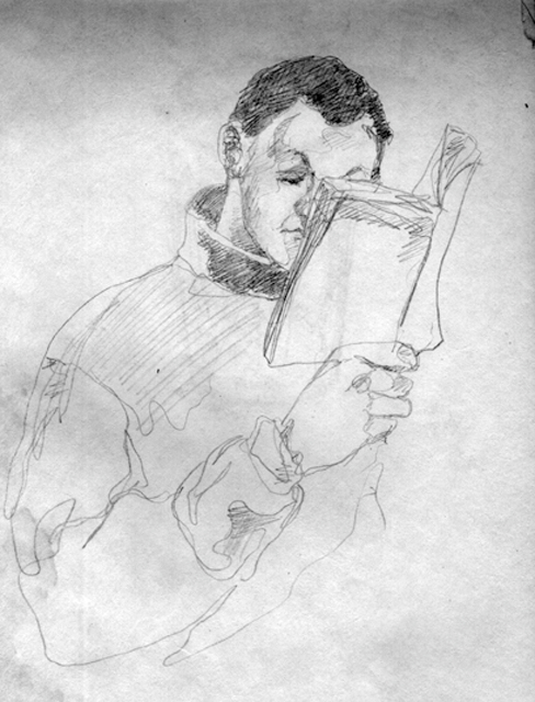 нобросок читающего