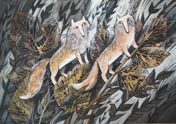 Две лисички