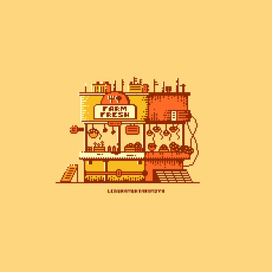 Pixel Art Farm Fresh