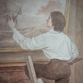 Иллюстрация к повести А. Грина "Алые паруса"