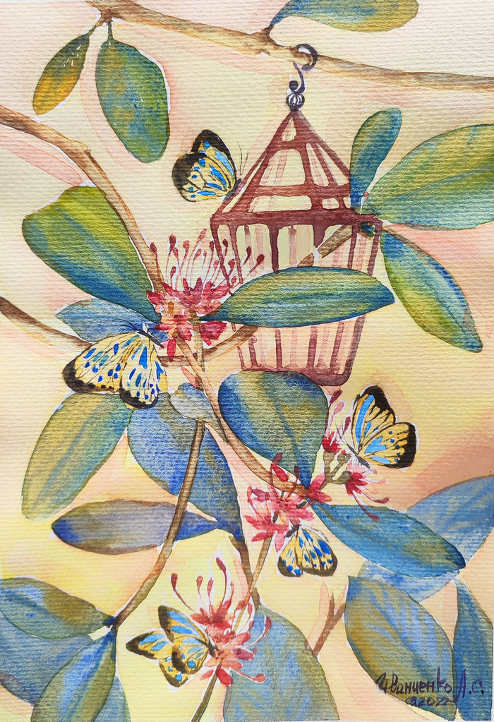 Бабочки. Фонарь