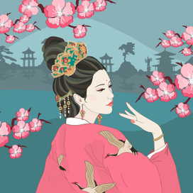 Иллюстрация для статьи о культуре Японии