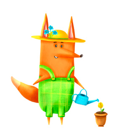 Лис-садовник