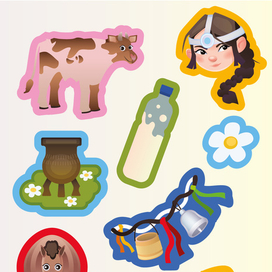 стикерпак на якутскую тематику