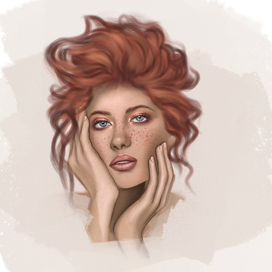 Девушка осенней красоты