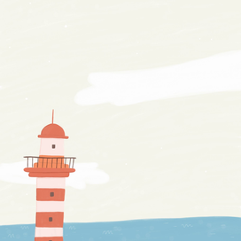 Обложка для тетради "Маяк"