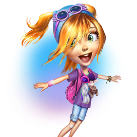 Девочка на скейте