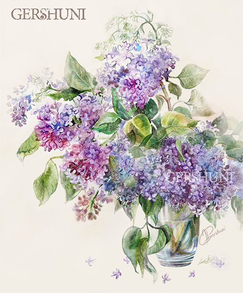 Лиловые цветы...)