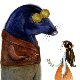 иллюстрация к сказке Дюймовочка