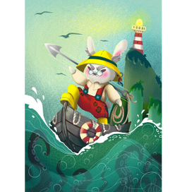 Зайчонок моряк