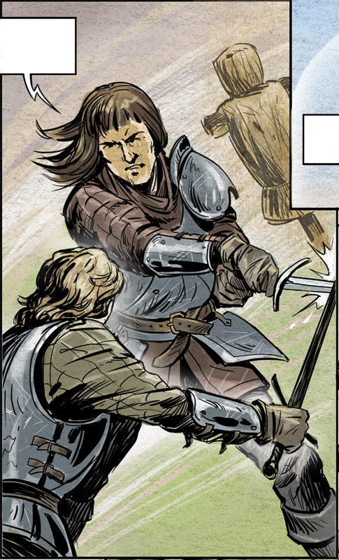 Фрагмент комикса "Спасти принцев в Тауэре".